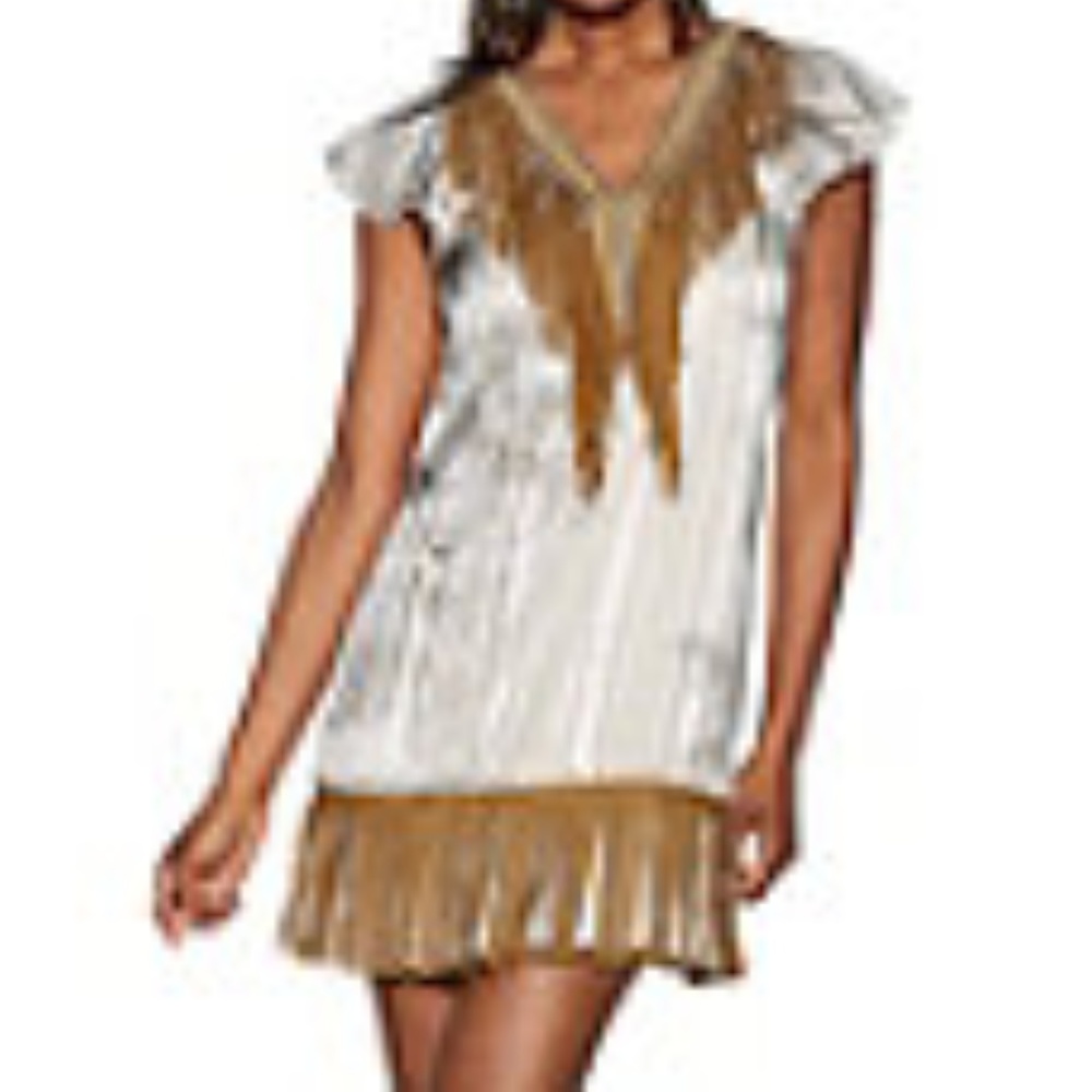 % sale! BEADED FRINGE PYTHON DRESS/Tunic